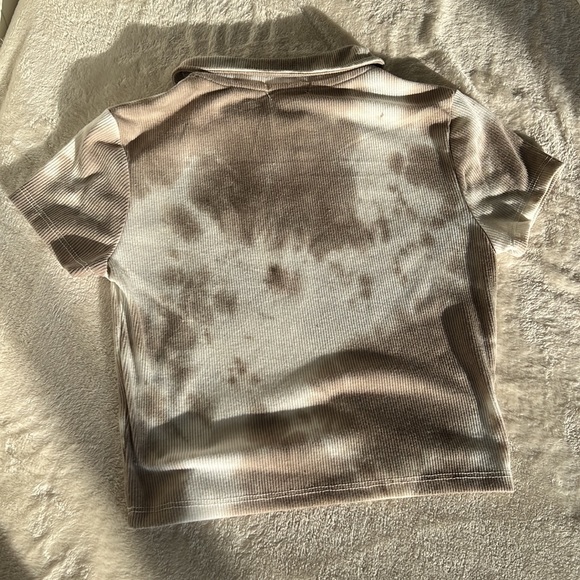 Riley and James brown and white zip up top - Picture 2 of 3